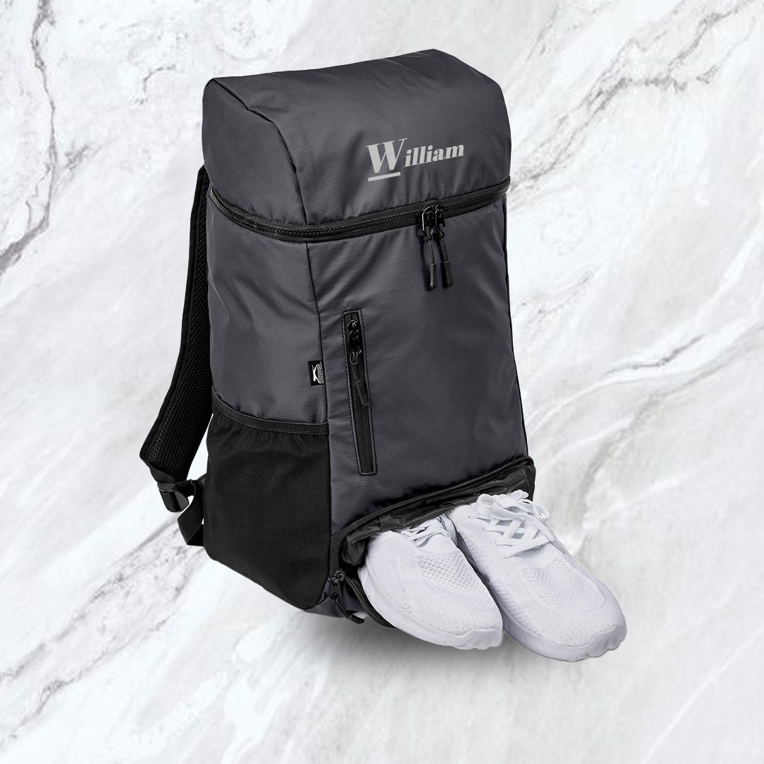 Venture Pro Water Resistant Backpack - Name (Bold Letter)