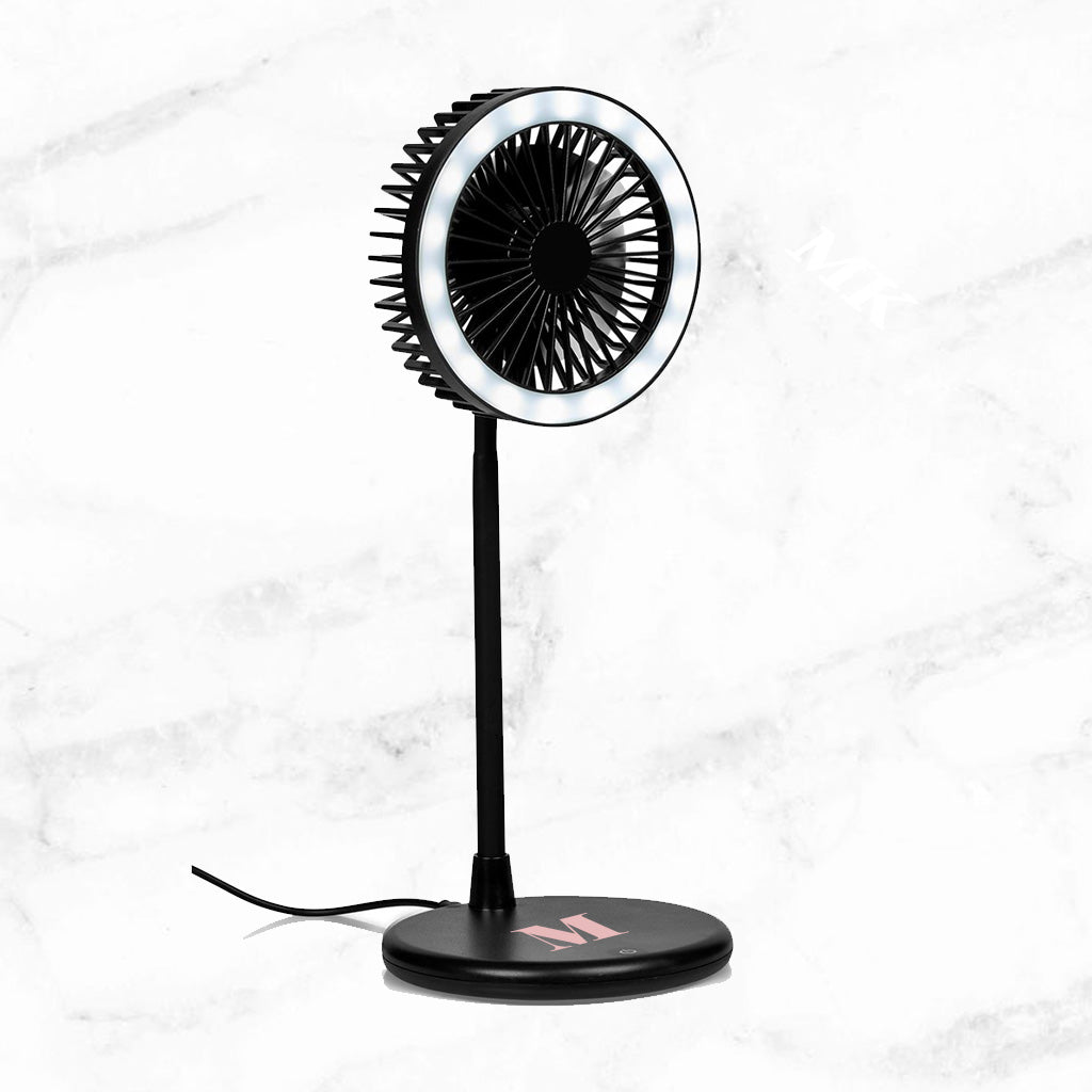 VentiGlow LED Ring Light Desk Fan
