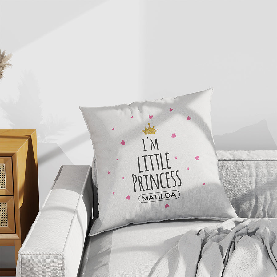 Little Princess Scatter Cushion - Name