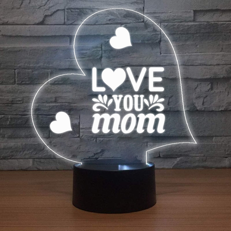 LED Lamp - Love You Mom
