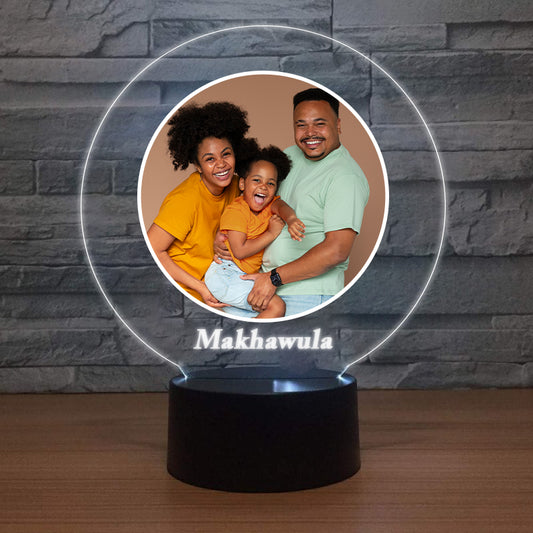 Personalised LED Lamp - Photo + Name