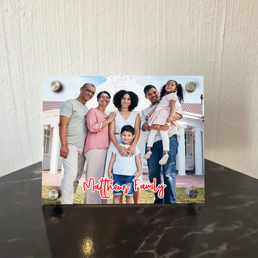 Personalised Acrylic Frame - Family Photo