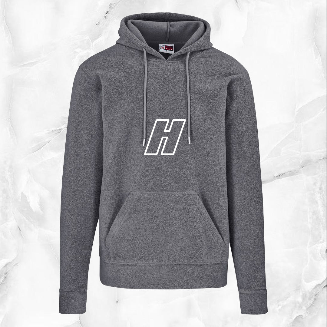 Mens Dawson Polar Fleece Hooded Sweater - Initial