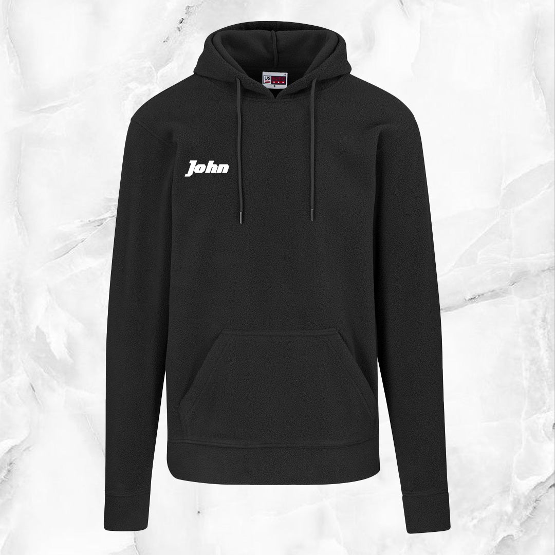 Mens Dawson Polar Fleece Hooded Sweater - White Name