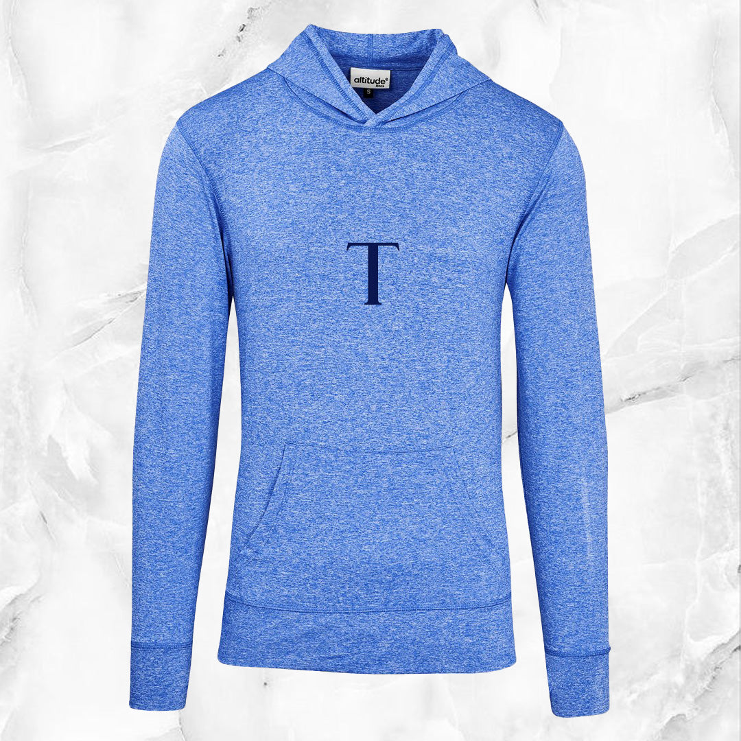 Mens EnduranceFit Hooded Top - White Initial