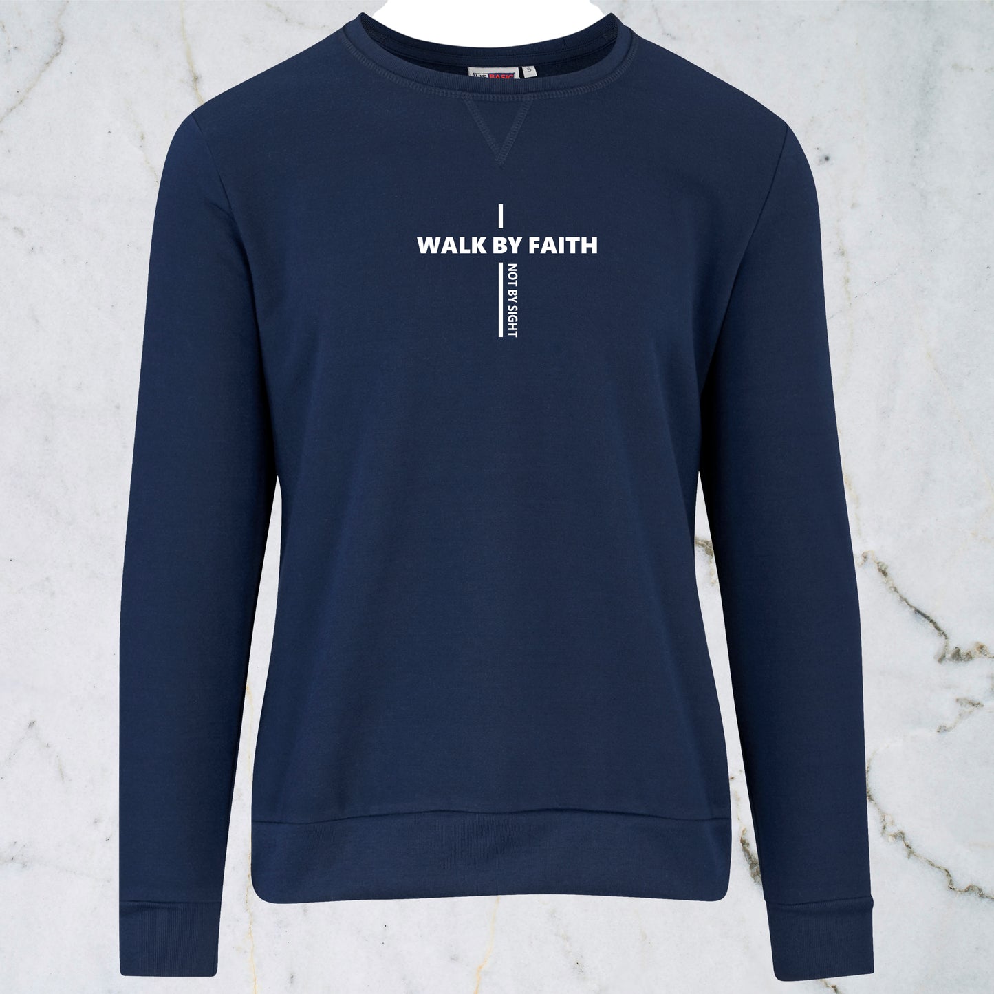Mens Regent Sweater - Walk by Faith
