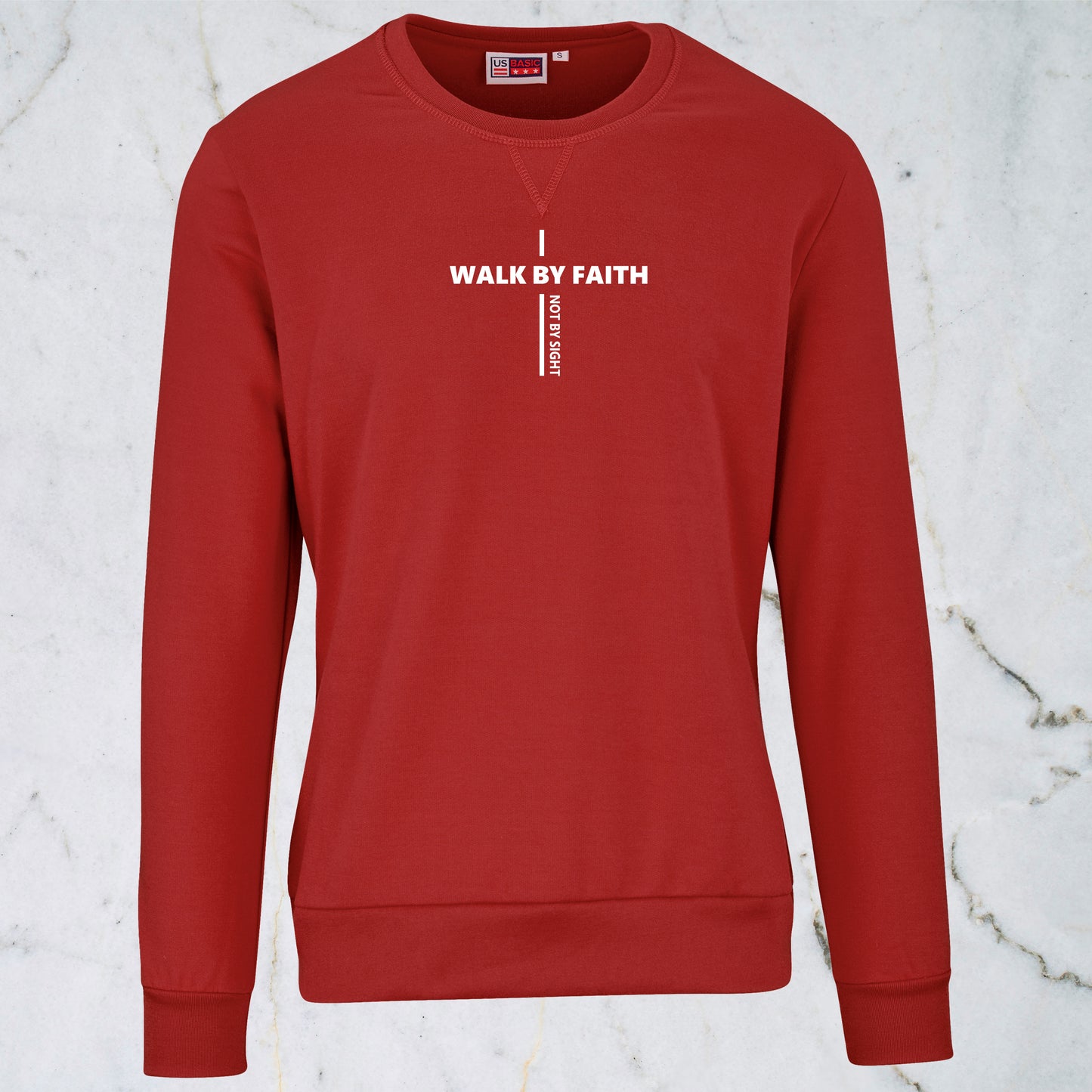 Mens Regent Sweater - Walk by Faith