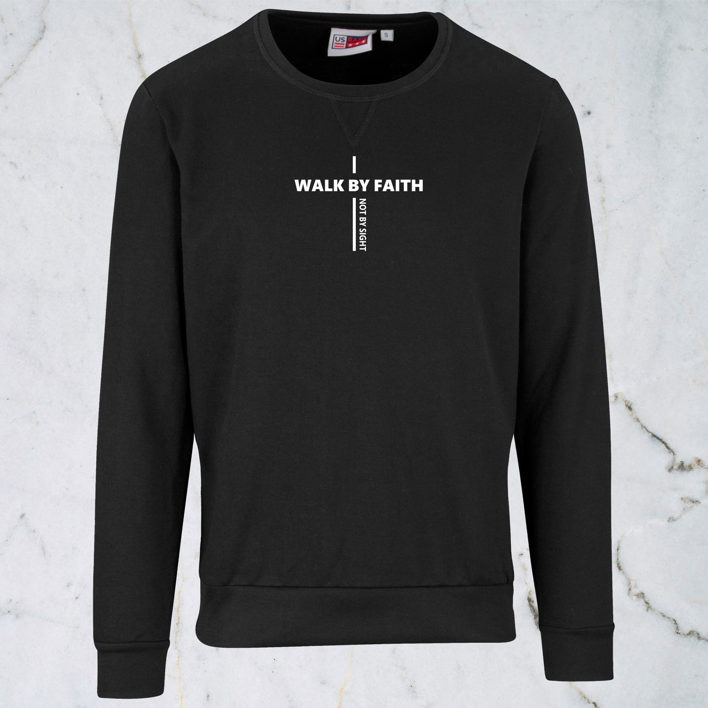 Mens Regent Sweater - Walk by Faith