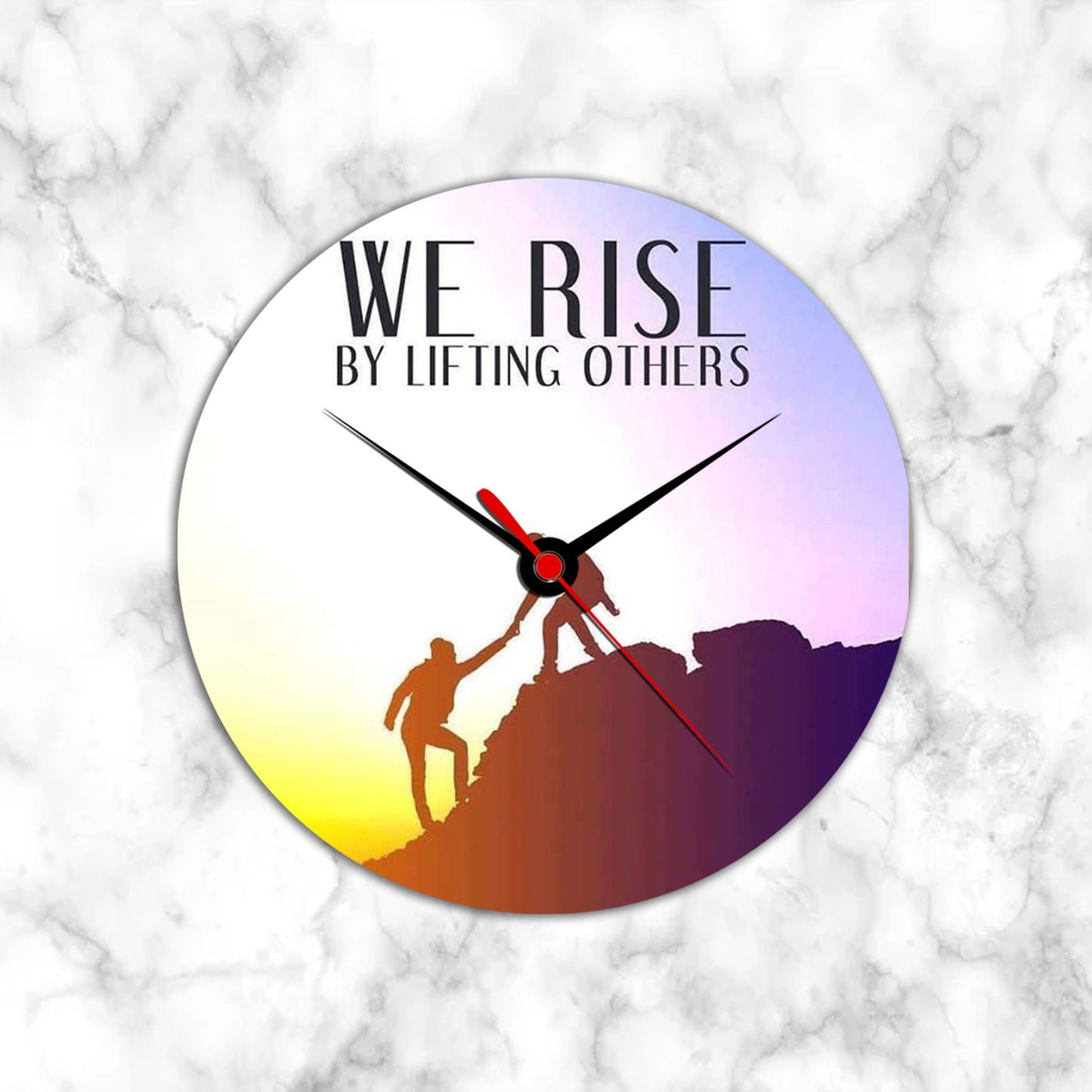 "We Rise" Clock