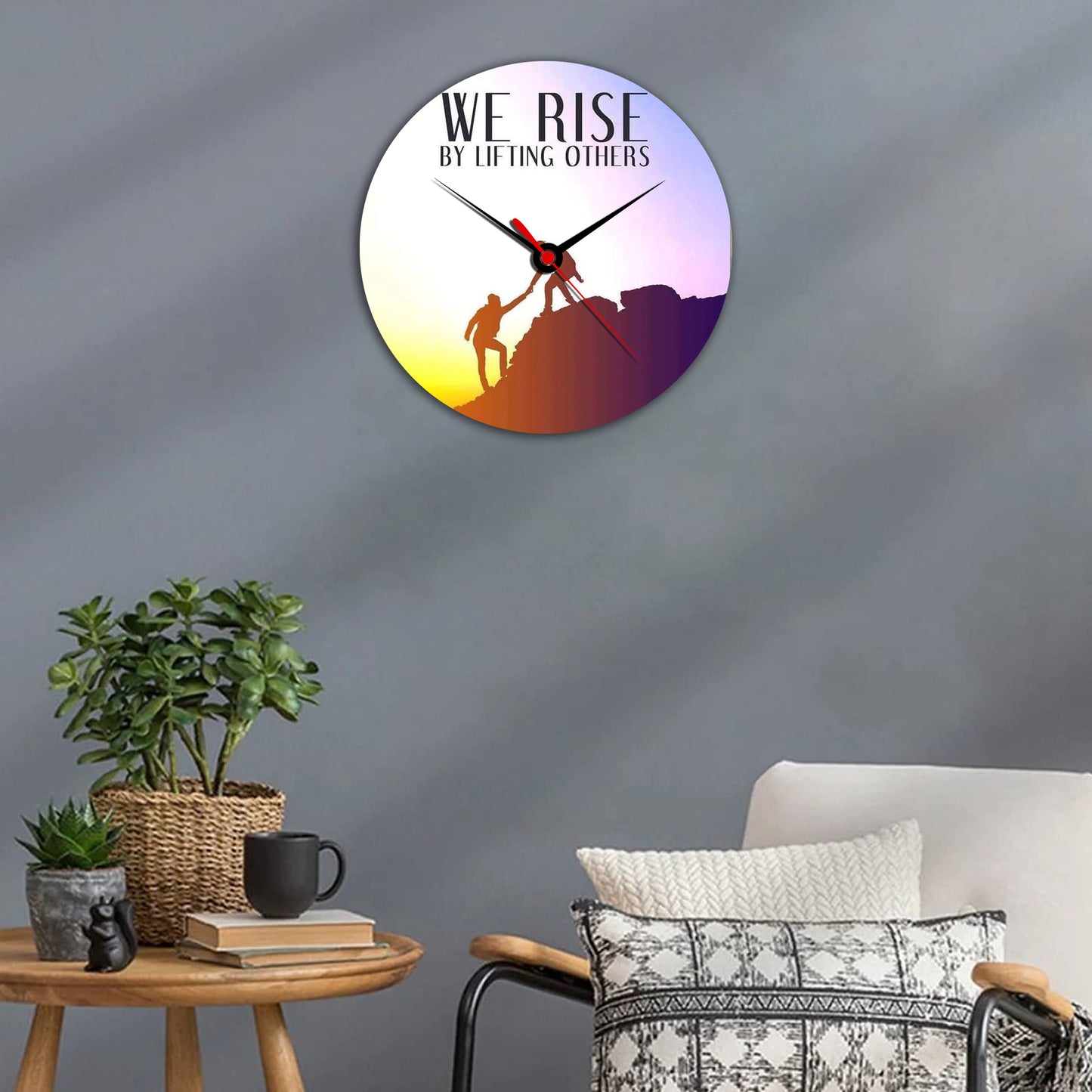 "We Rise" Clock