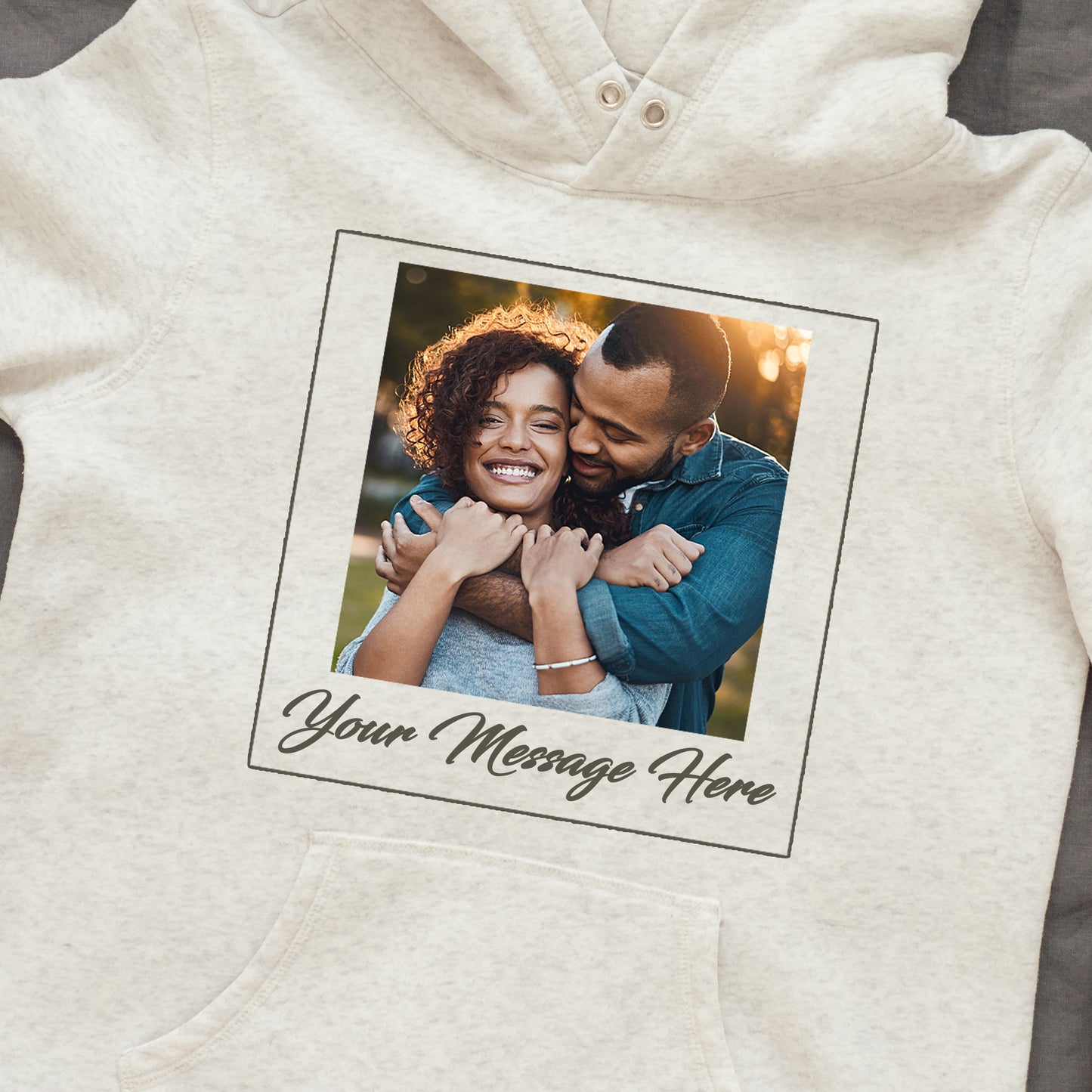 Personalized Hoodie Photograph + Message