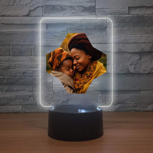 Personalised LED Lamp - Mother + Child