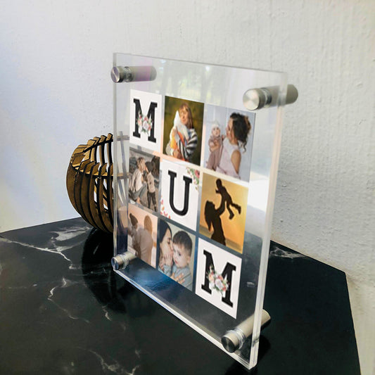 Personalised Acrylic Frame - MUM + Photos