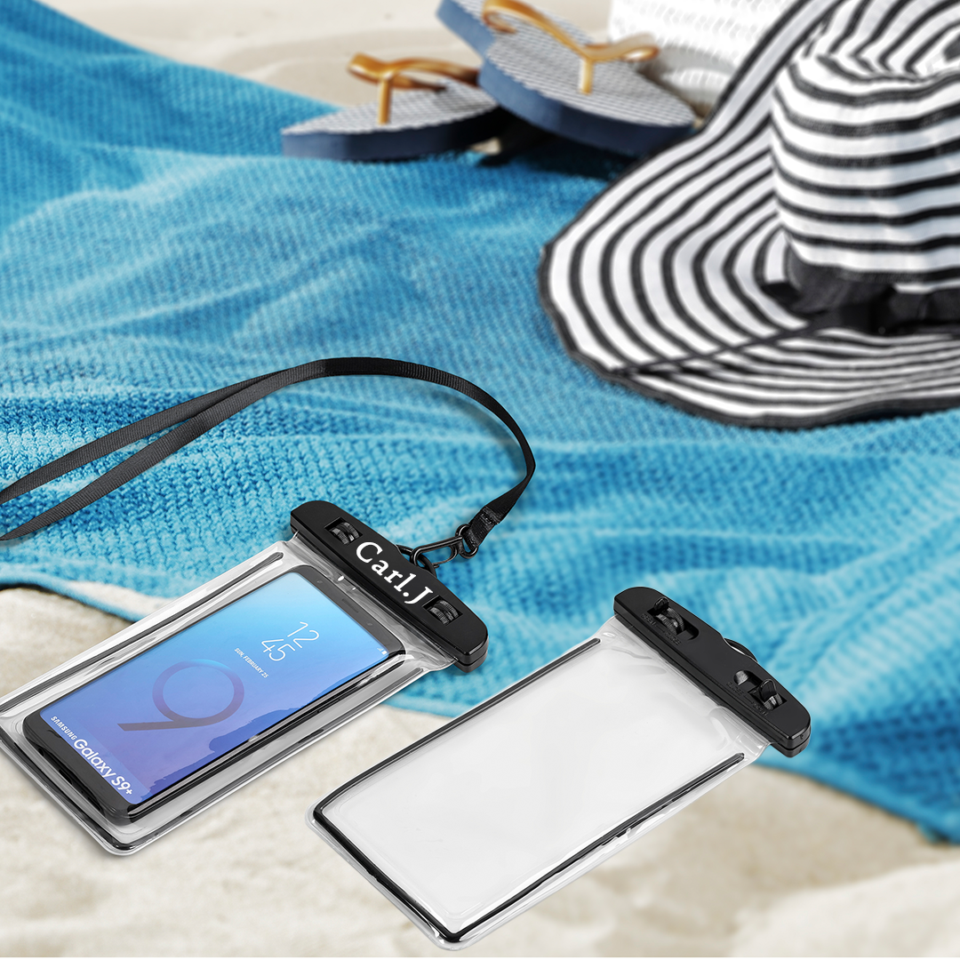 Aqua Safe Waterproof Phone Pouch - Name + Initial