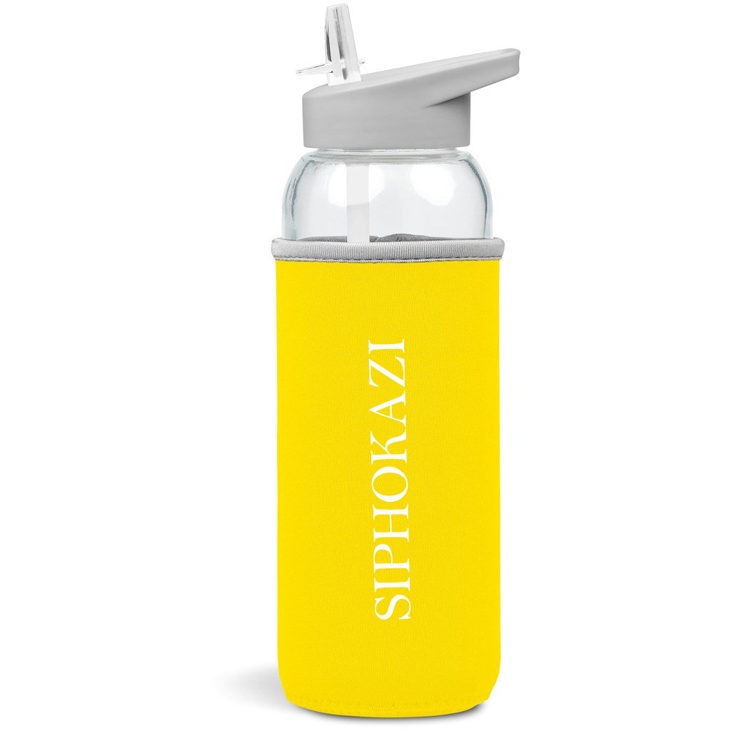 Kids Personalized Name Glass Water Bottle