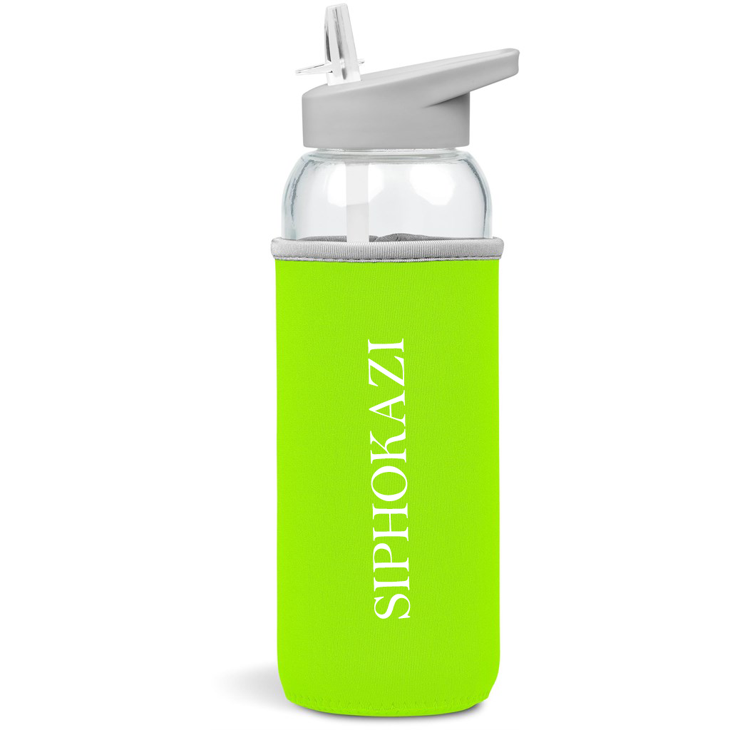 Kids Personalized Name Glass Water Bottle