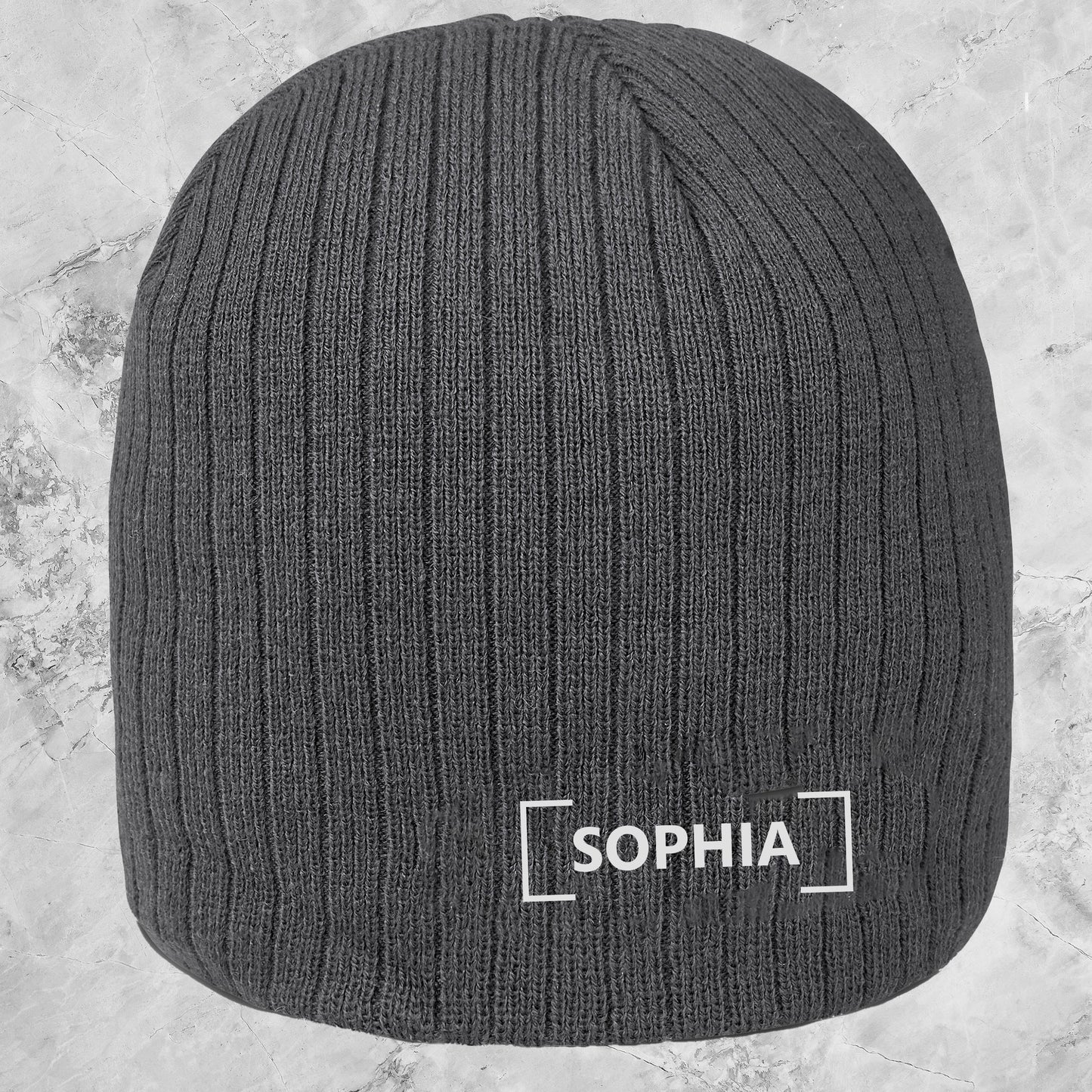 Personalised Nebraska Acrylic Beanie - Name