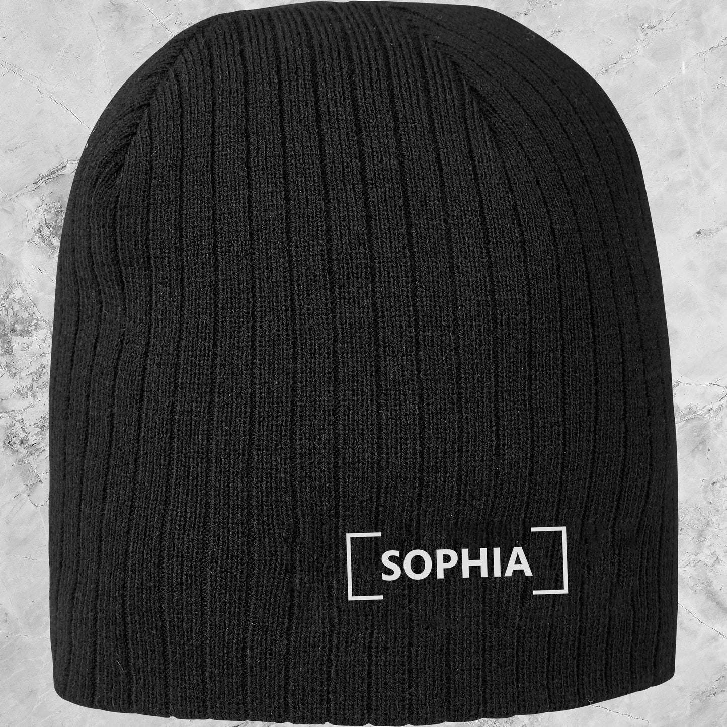 Personalised Nebraska Acrylic Beanie - Name