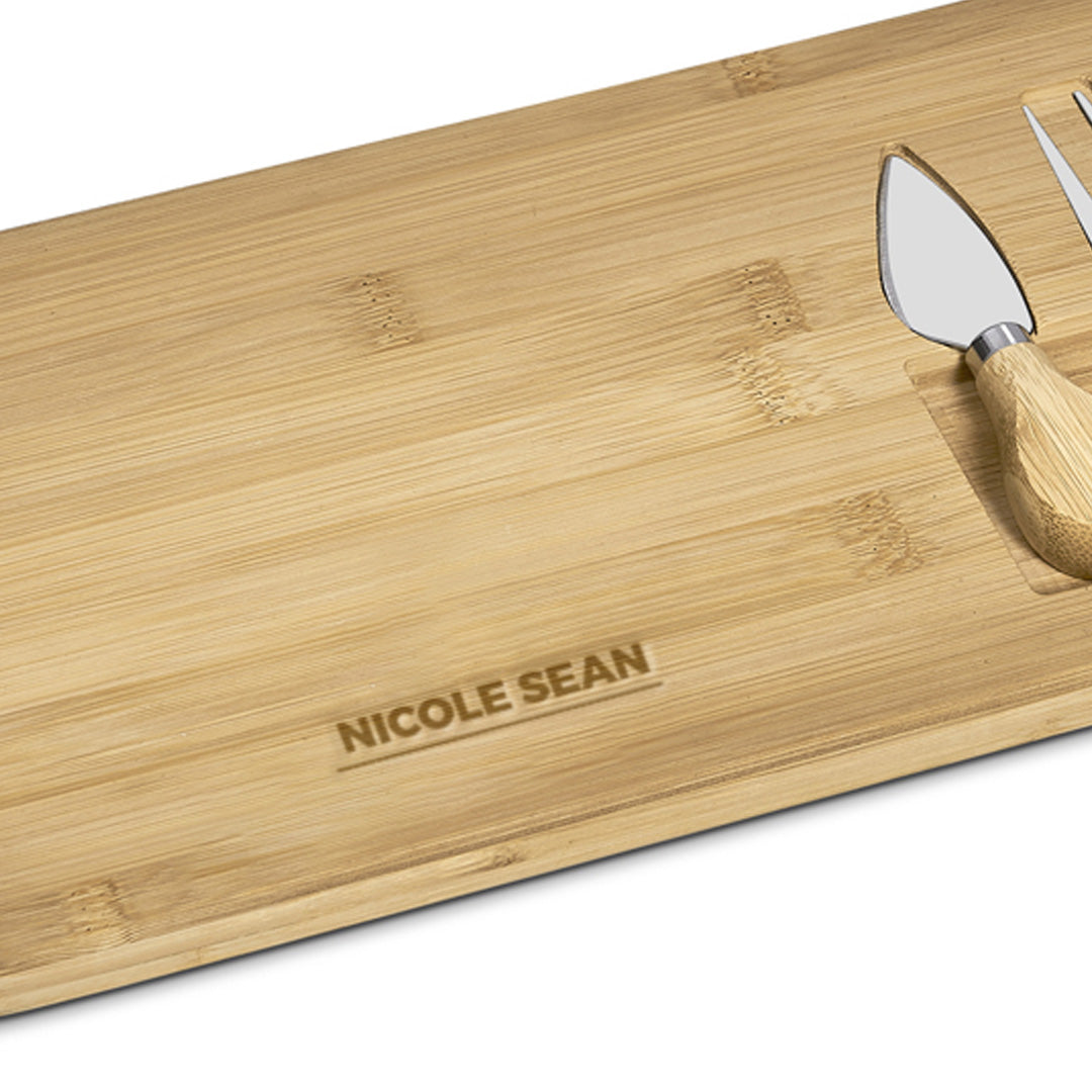 Serve Cheese Board Set Personalised Name