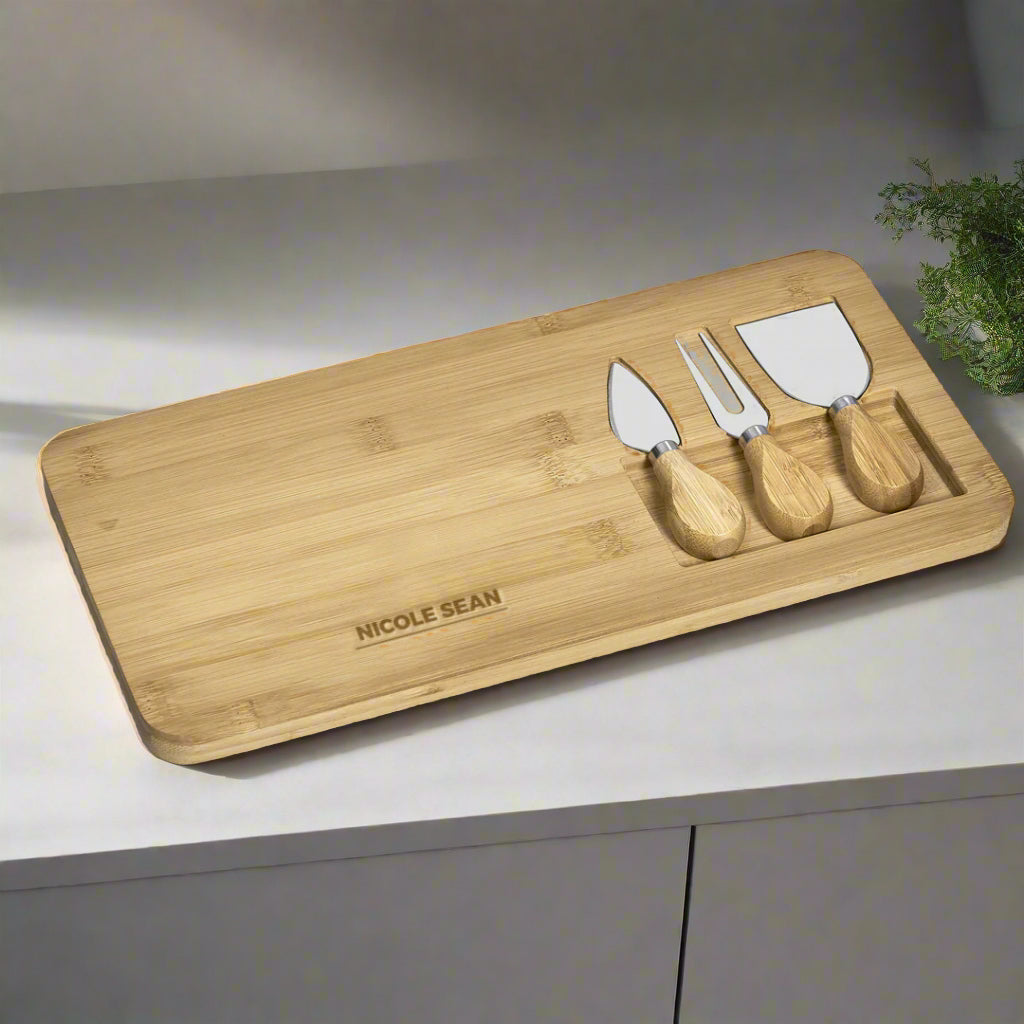 Serve Cheese Board Set Personalised Name