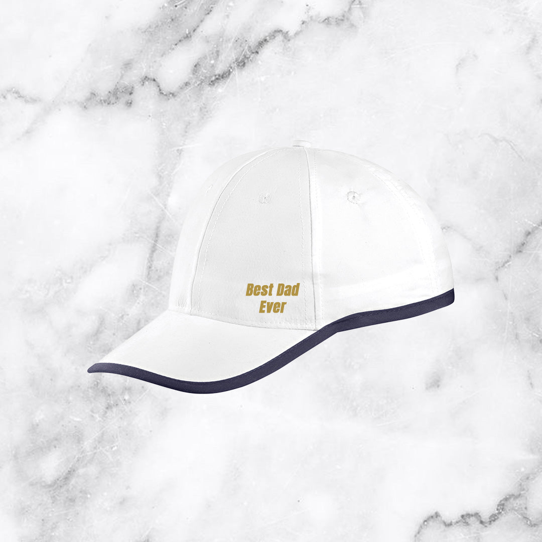 6-Panel Atlantic Crest Cap - Best Dad Ever