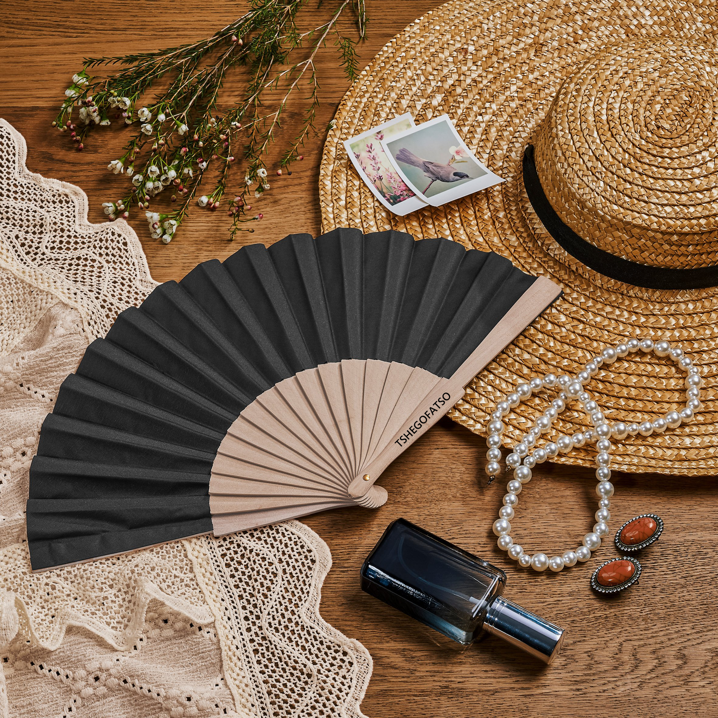 Kaze Folding Hand Fan - Name Only