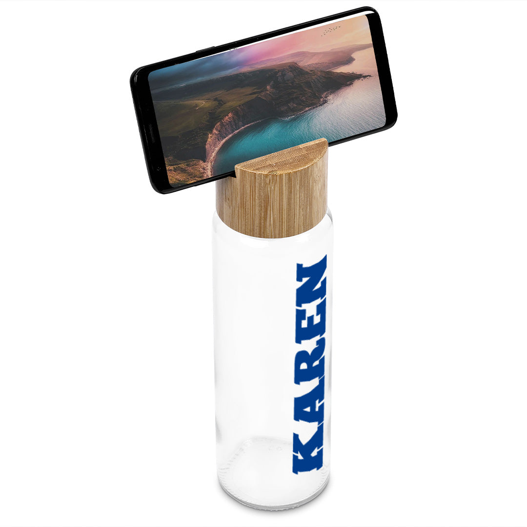Personalized Multi-Function Phone Stand Bottle - Karen