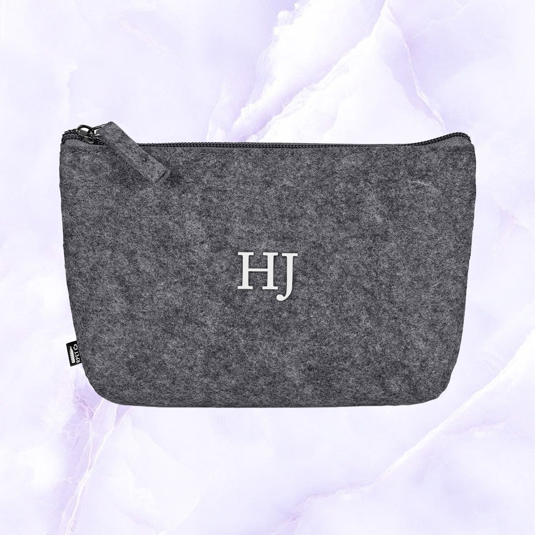 PETal Pouch Mini Cosmetic Bag - Initials
