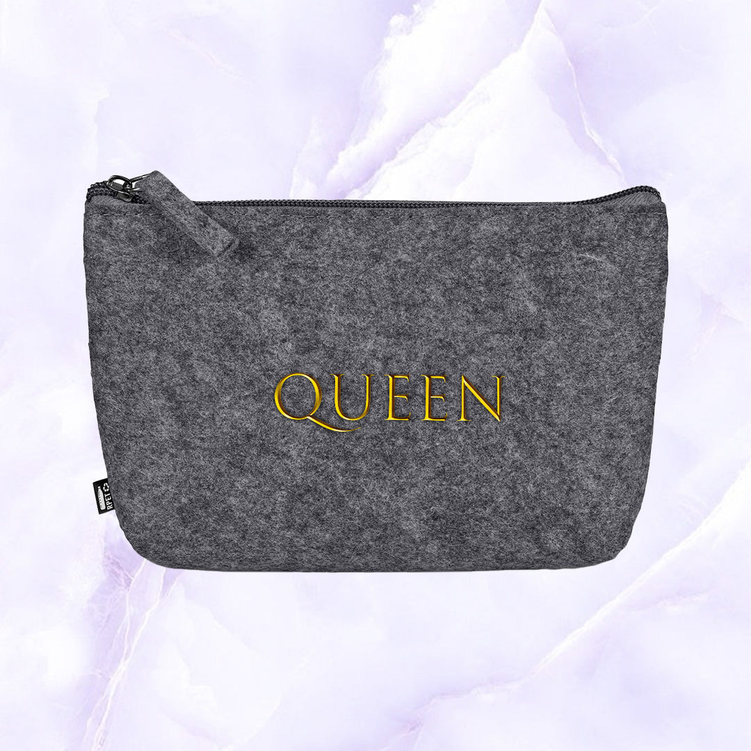 PETal Pouch Mini Cosmetic Bag - Gold Name