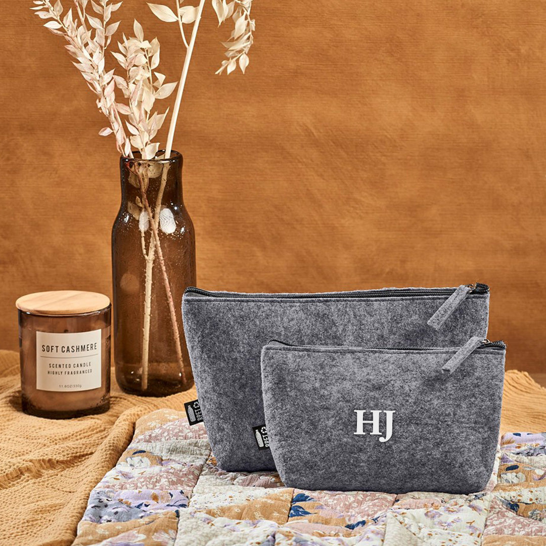 PETal Pouch Mini Cosmetic Bag - Initials