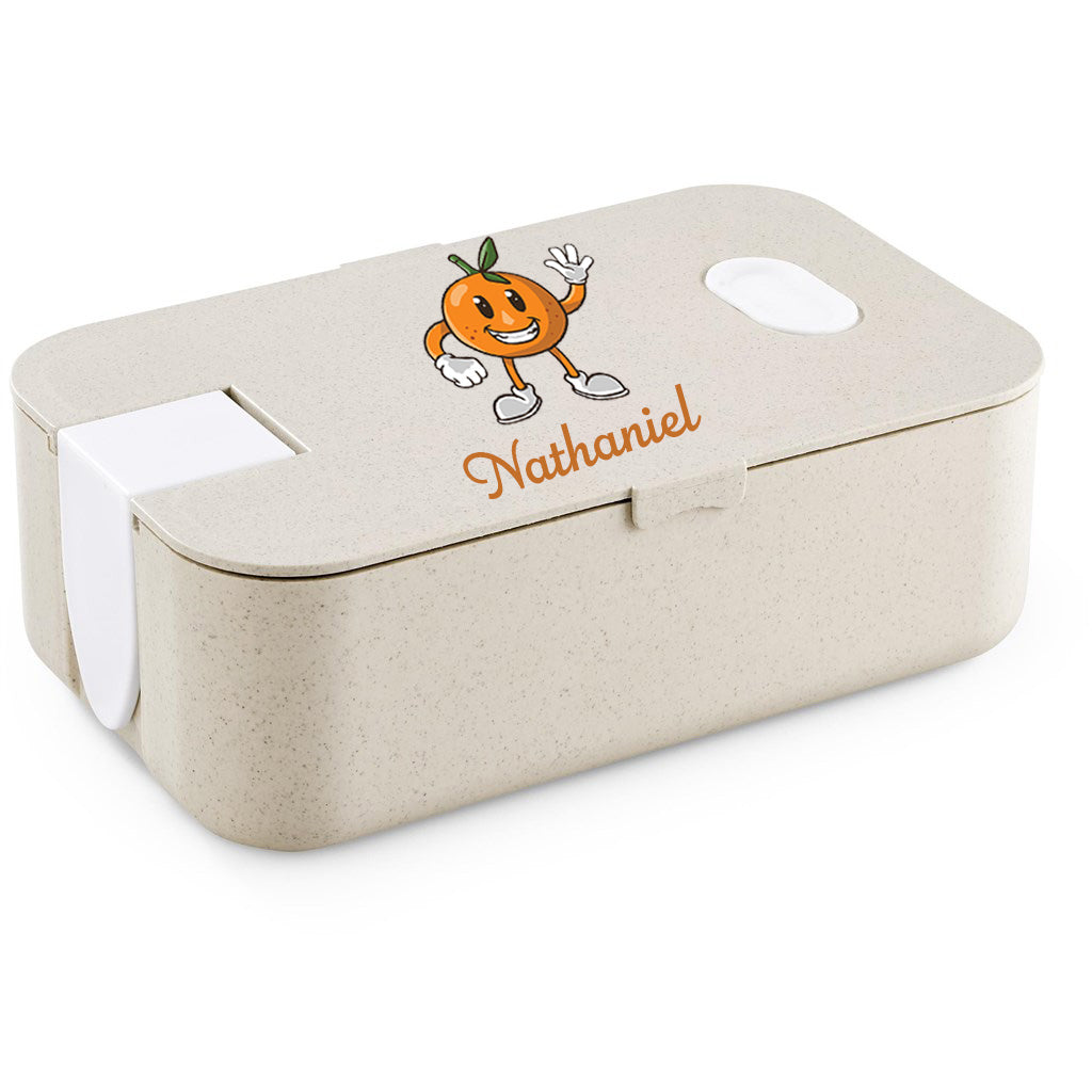 EcoMunch Wheat Straw Lunch Box - Orange