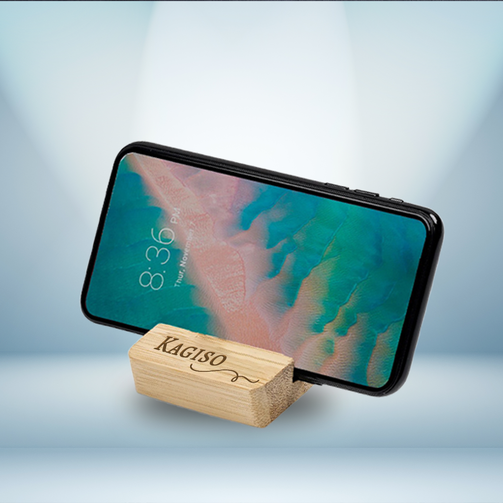 Moku Zen Bamboo Phone & Tablet Stand - Signature Name