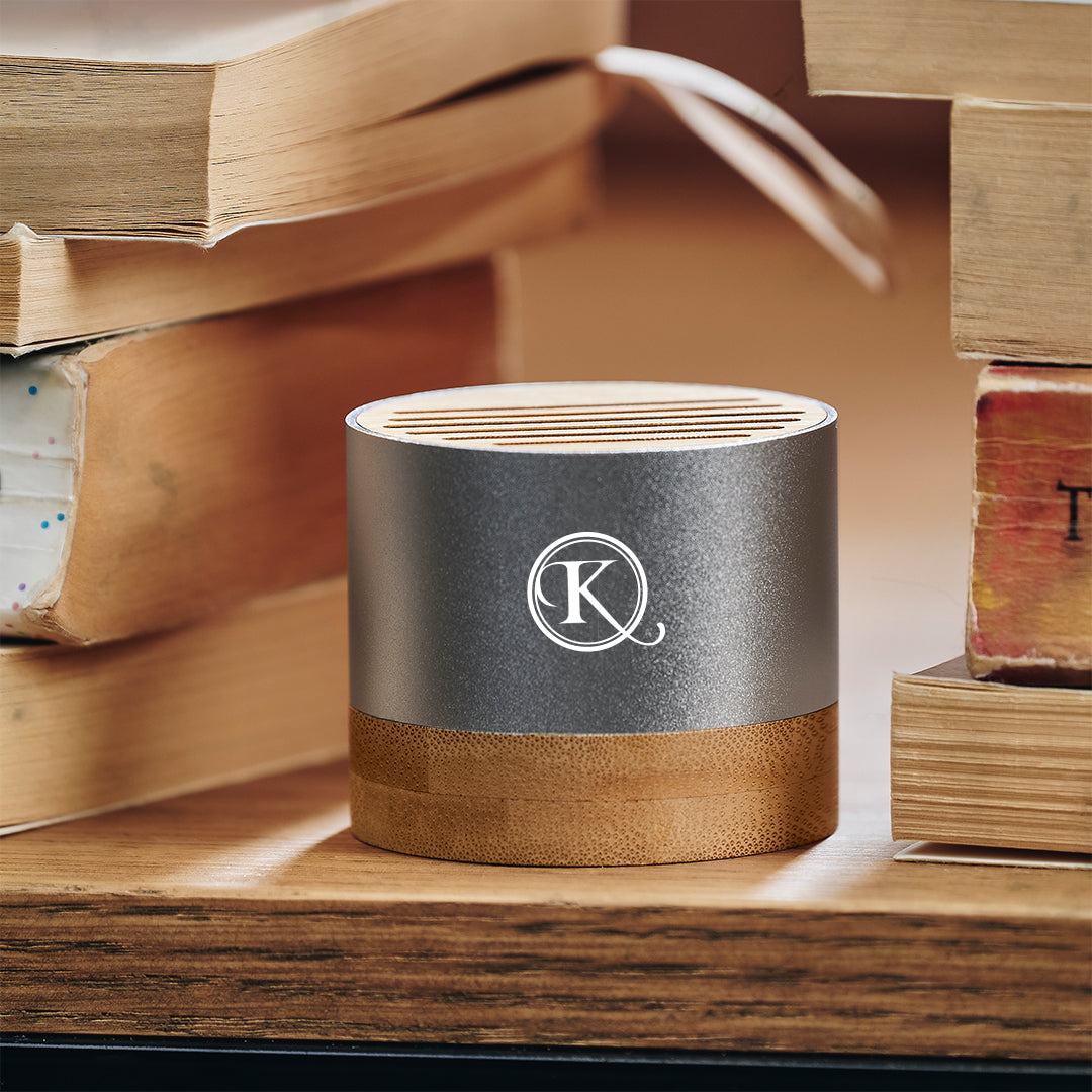 Echo Vibe Bamboo & Recycled Aluminum Bluetooth Speaker - Initial