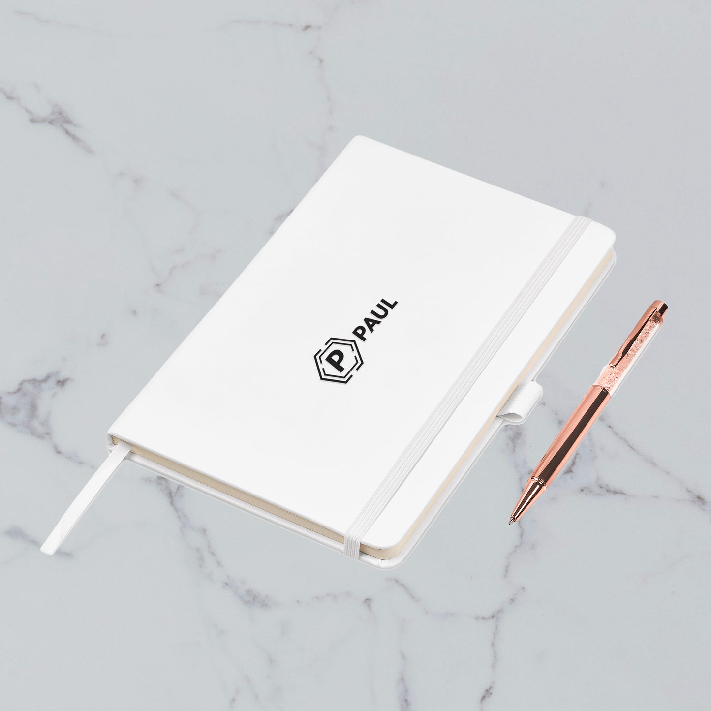 Sophisticate Notebook & Pen Set - Initial + Name (Vertical)