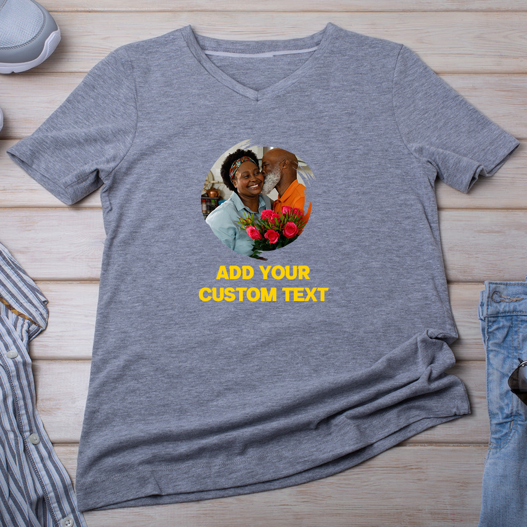 Signature Short-Sleeve T-shirt - Photo Custom Text