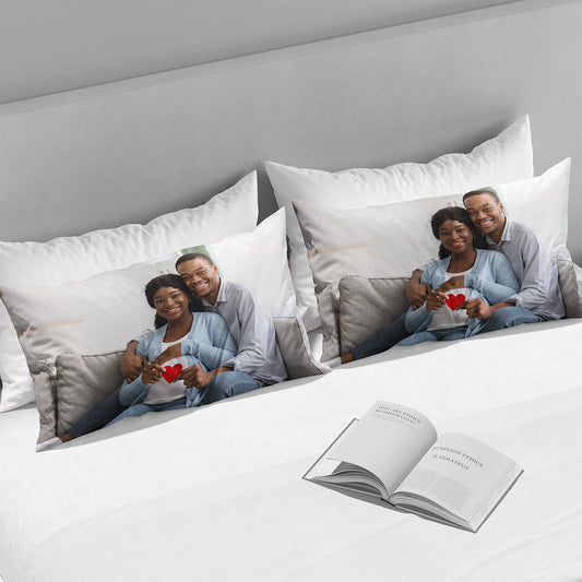 Personalised Couple Photo Pillowcase Set