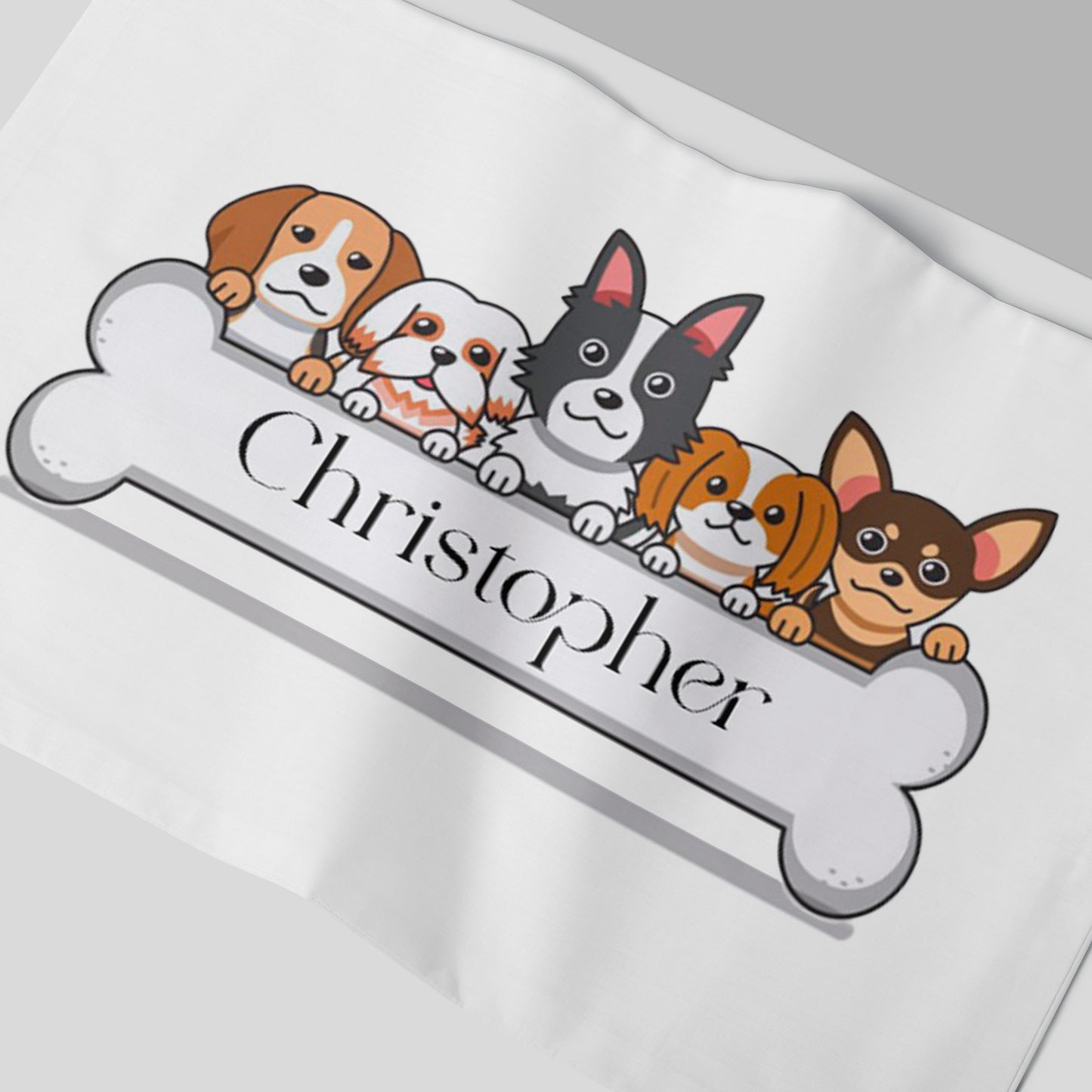 Personalised Puppy Pillowcase
