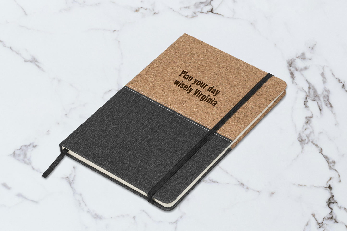 MindCraft A5 Hard Cover Notebook - Message + Name - Message + Name