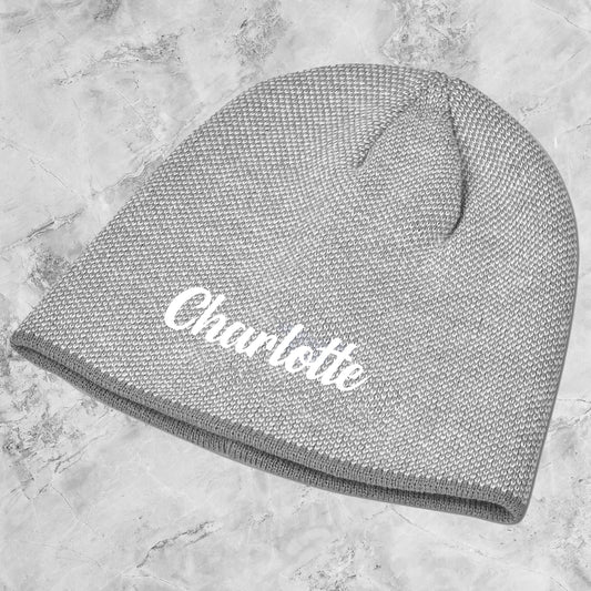 Personalised Aurora Acrylic Beanie - Name only