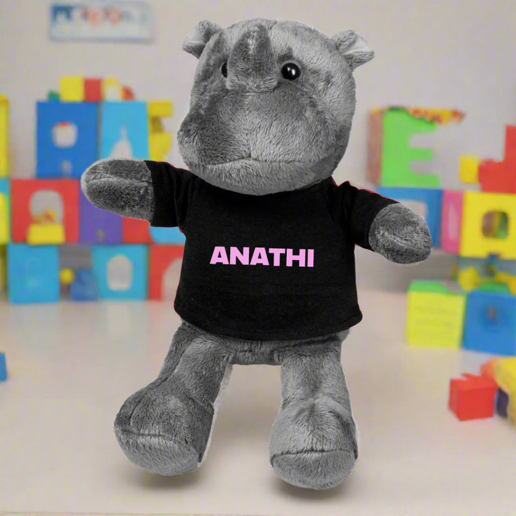 Rhino Plush Toy - Name