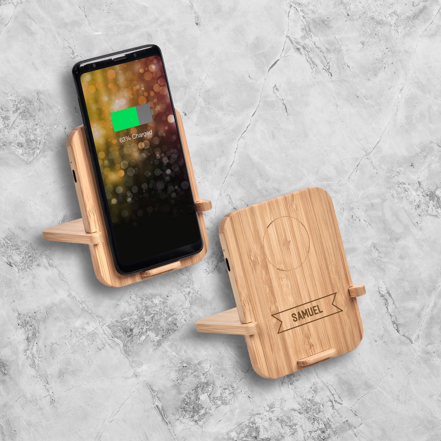 OkRyoku Wireless Charging Phone Stand - Banner Name