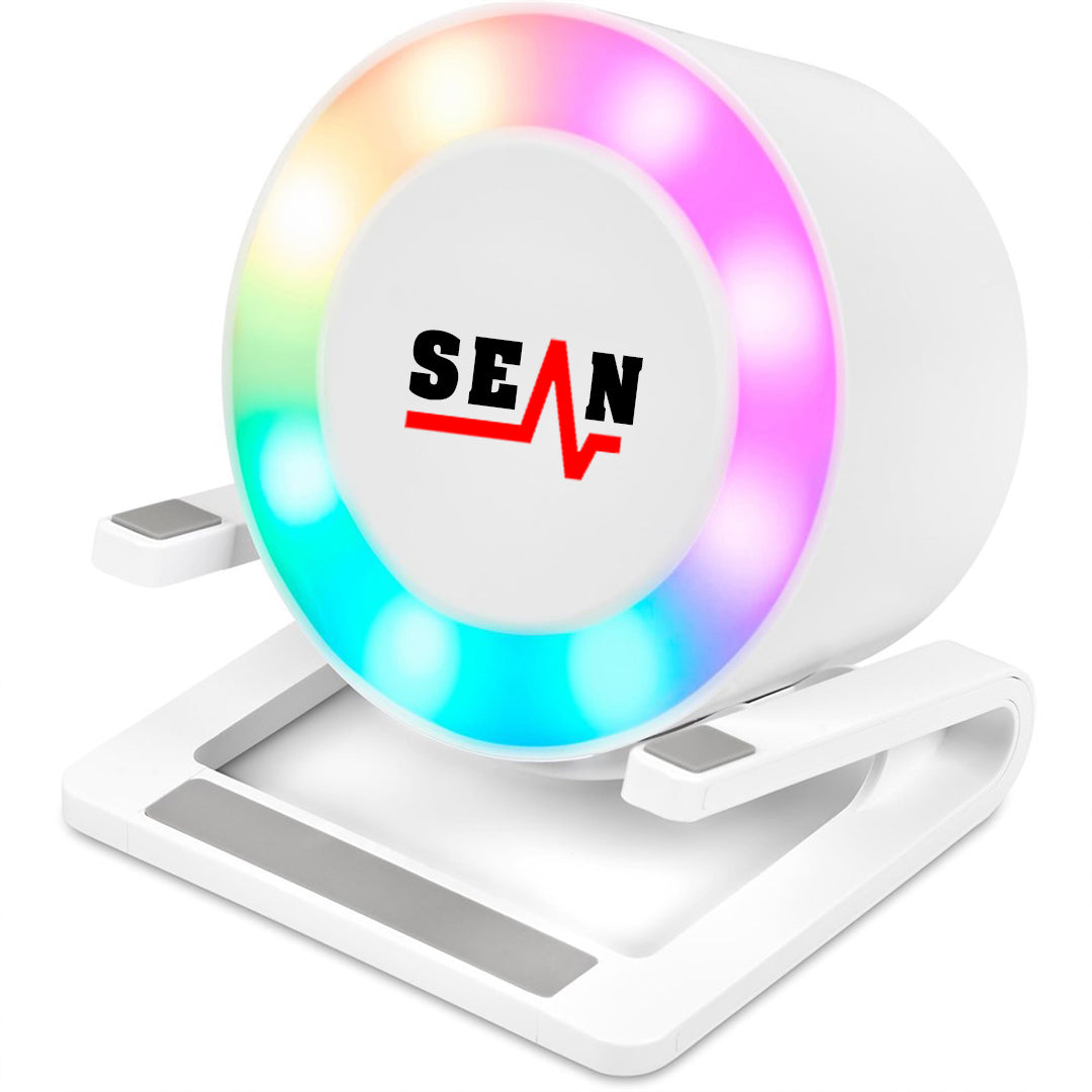 SmartStation Bluetooth Speaker, Wireless Charger, Phone Stand & Night Light - Power Name
