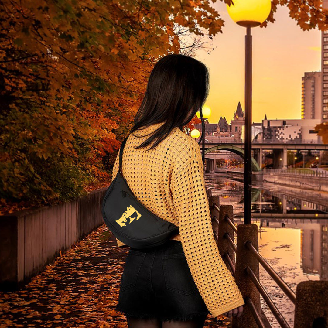 Wanderer Crossbody Bag - Floral Initial