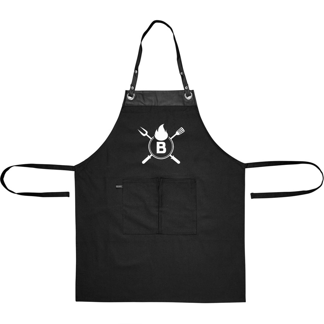 Personalized Grill Master Carving Set - Initial Name Braai Apron