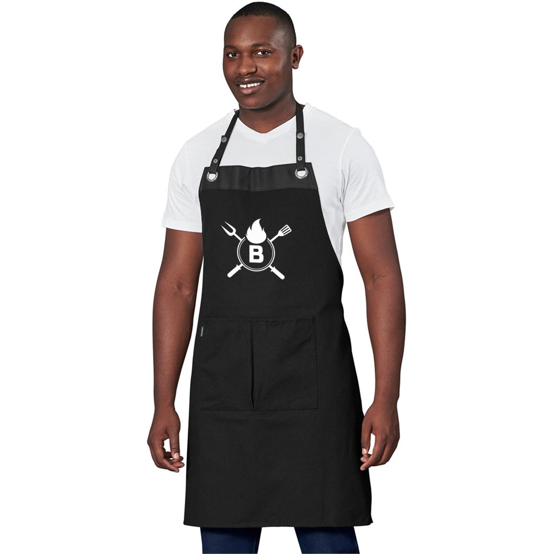 Personalized Grill Master Carving Set - Initial Name Braai Apron