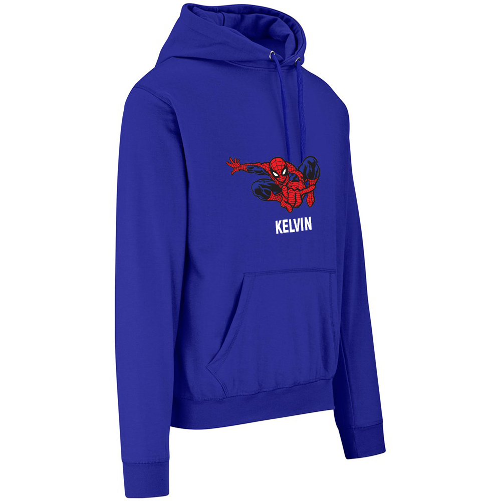 Boys Spider Man - Personalized Name Hoodie