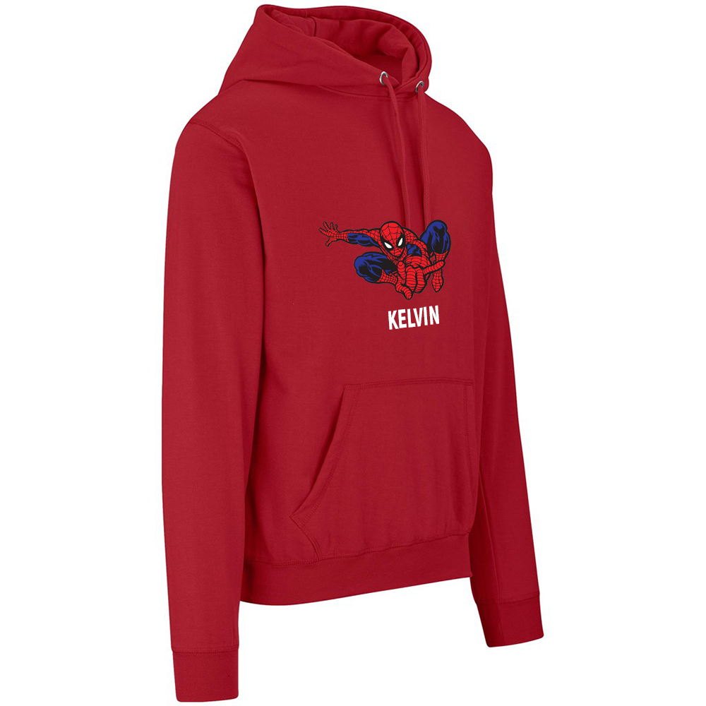 Boys Spider Man - Personalized Name Hoodie