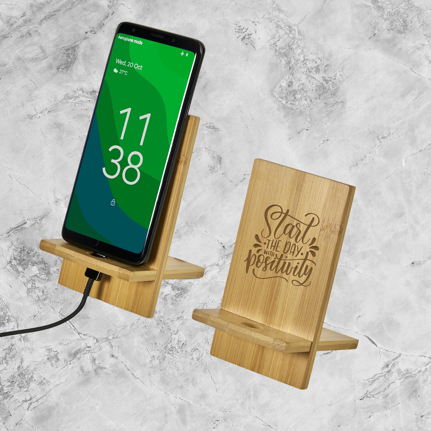 Okina Bamboo Phone Stand - Start