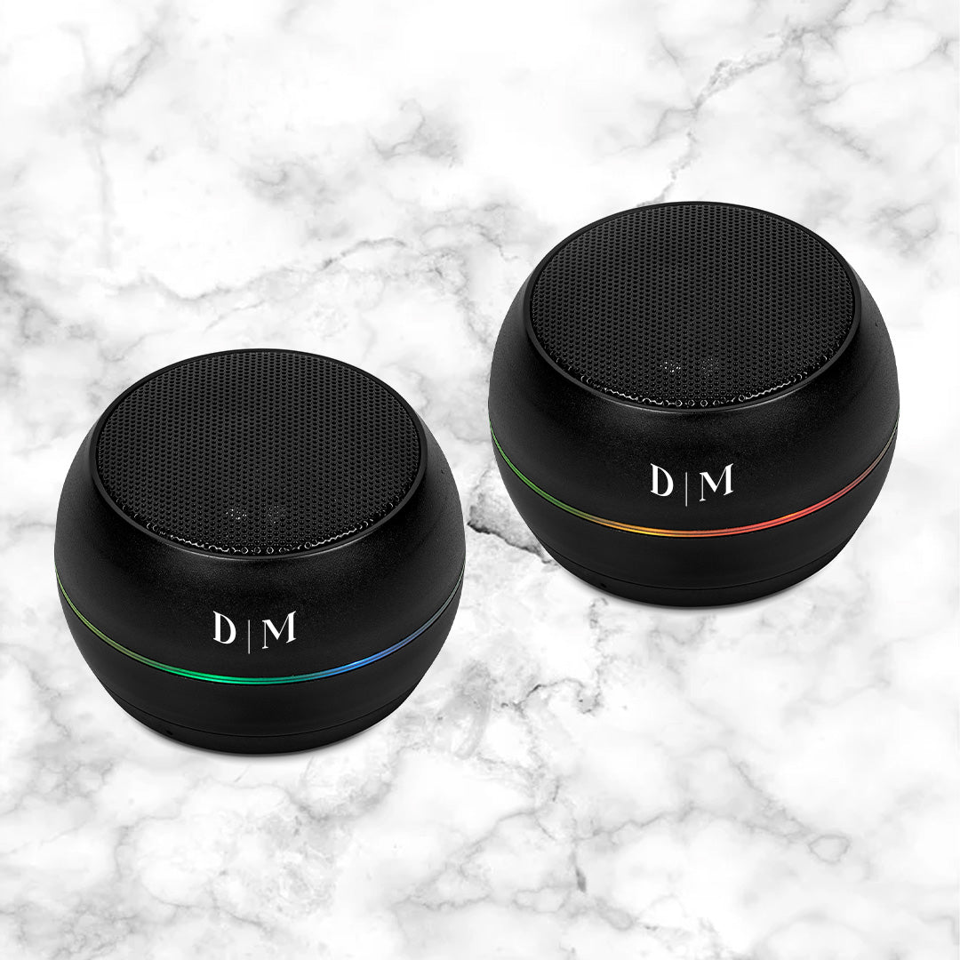 BlazeX Bluetooth Speaker Duo Set - Initials