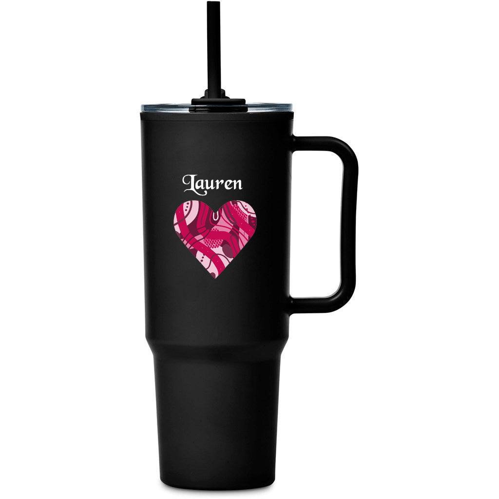 Personalised Heart TempLock Double-Wall Mug